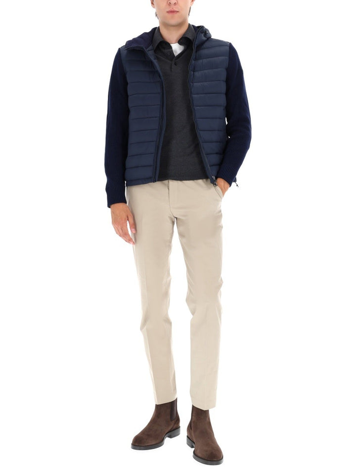 COLMAR ORIGINALS HOODED JACKET WITH KNITTED SLEEVES