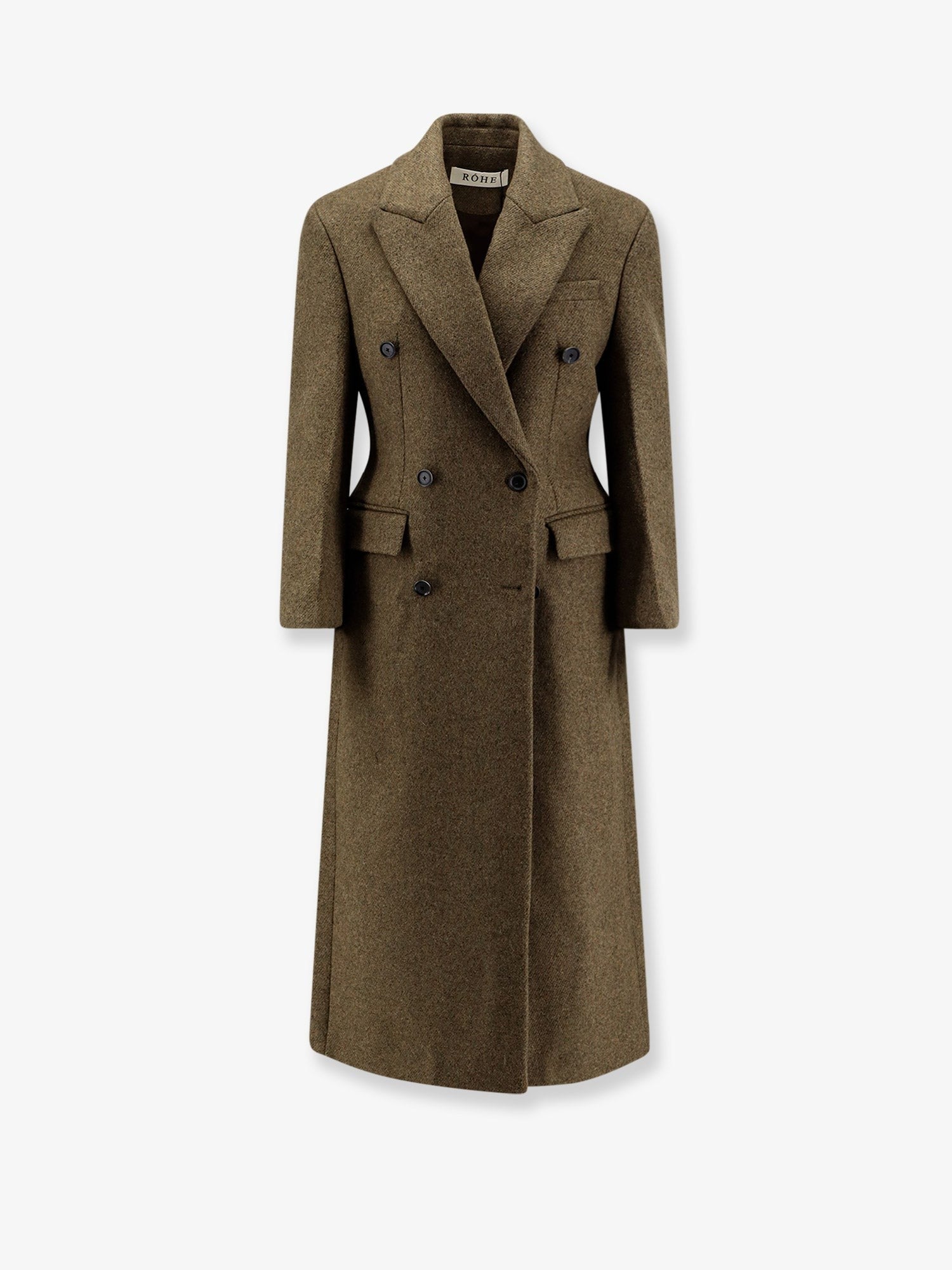 ROHE Hourglass alpaca blend coat