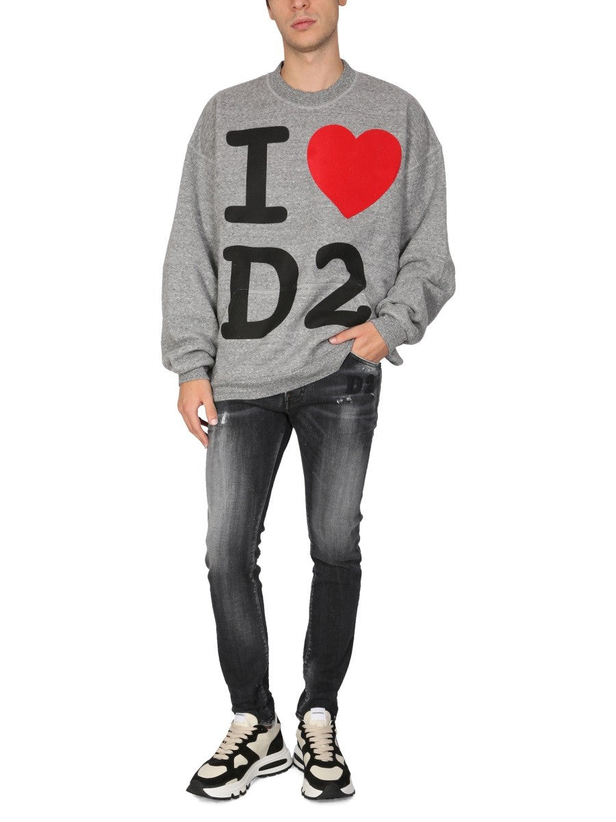 Dsquared I LOVE D2 SWEATSHIRT
