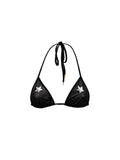 Tom Ford Black Tulle Triangle Bra with Paillette Stars – Siebentaschen