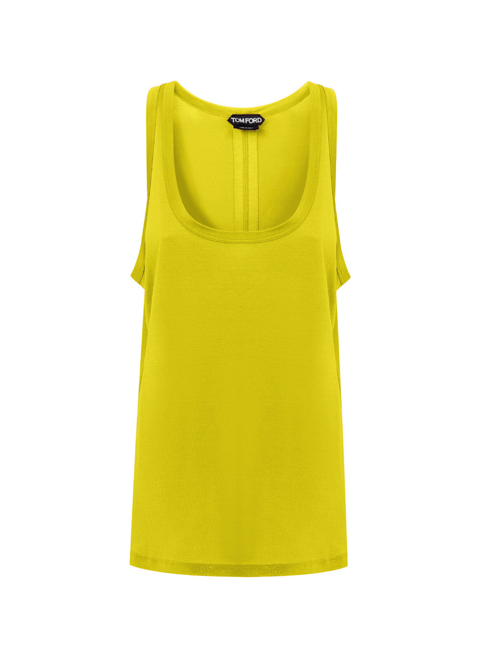 Tom Ford Yellow Silk Sleeveless Top – Relaxed Fit, Women – Siebentaschen
