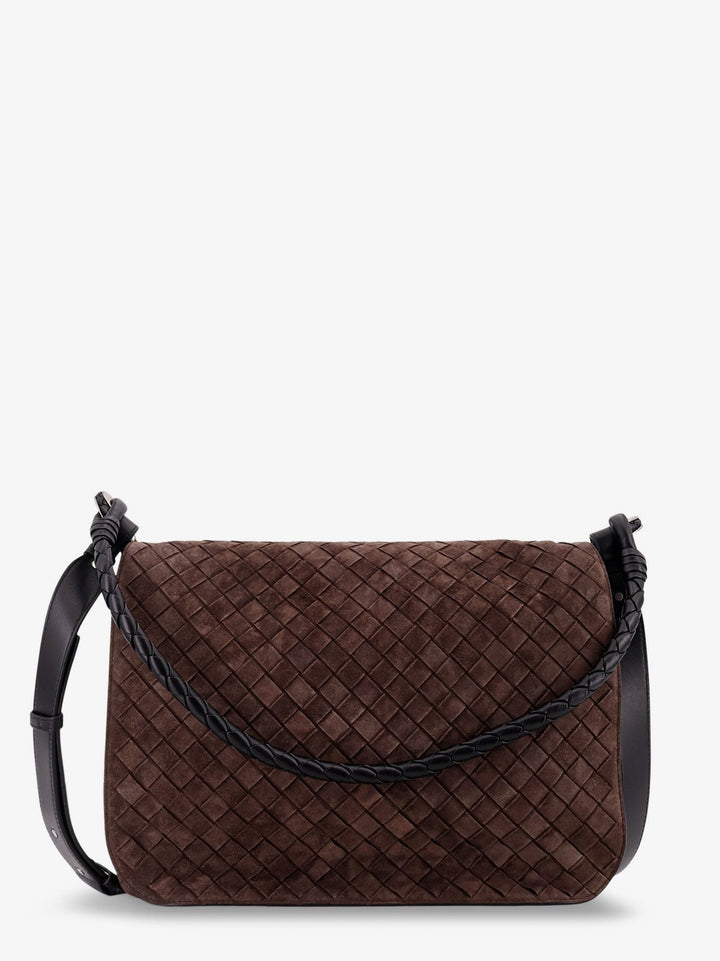 Bottega Veneta Intrecciato suede shoulder bag