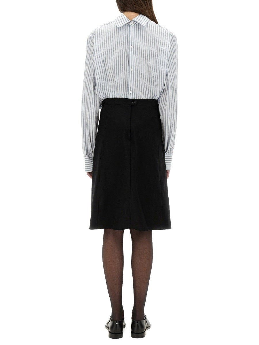 Maison Margiela INVERTED STRIPED DRESS-SHIRT
