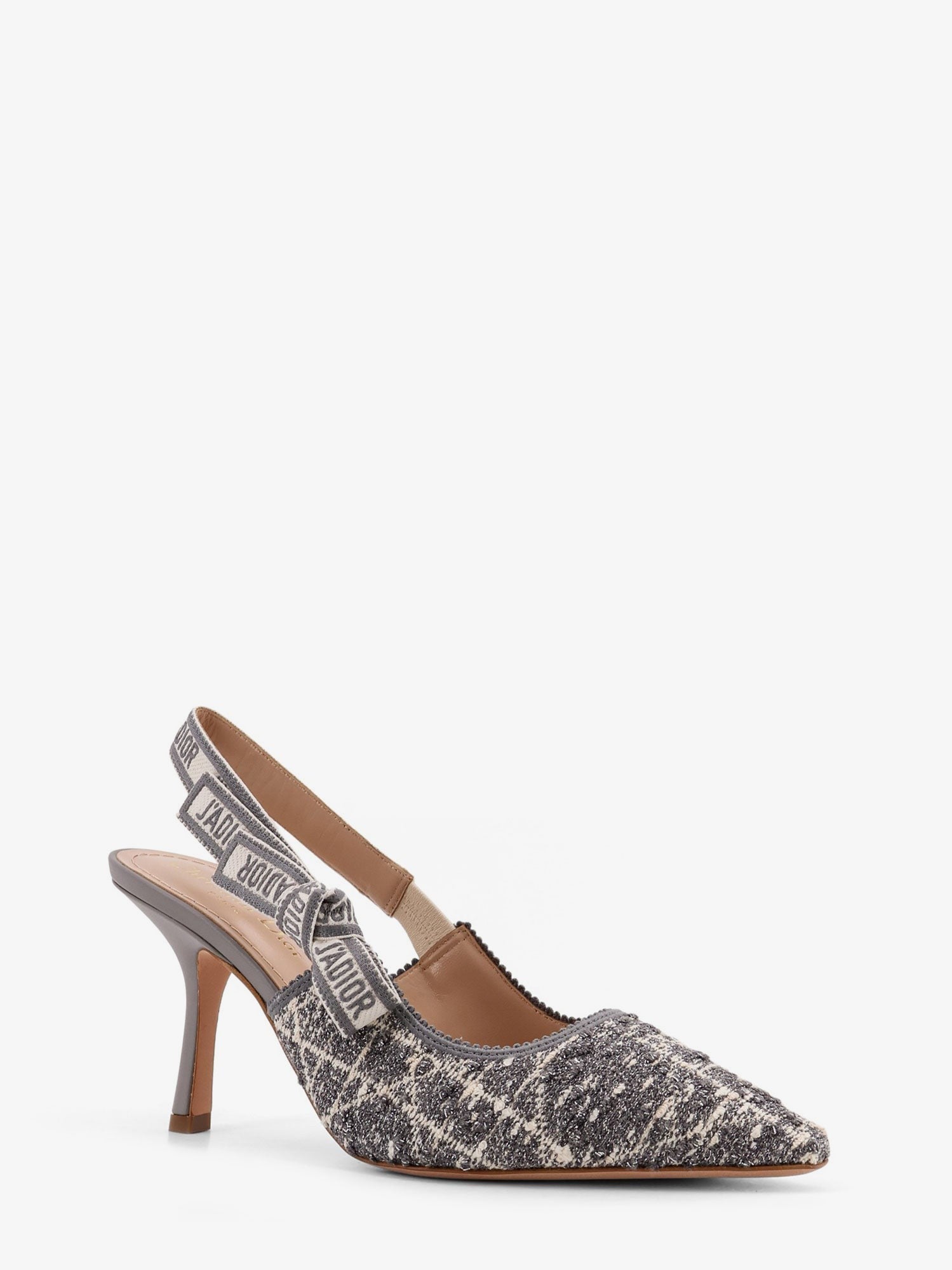 Dior J'Adior cannage tweed slingback pumps