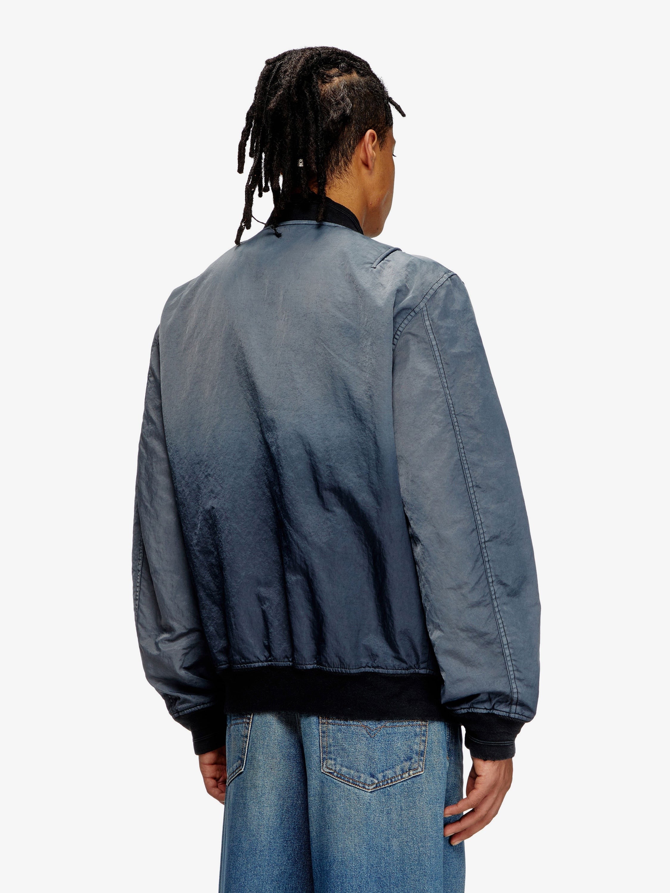Diesel J-Kepes delavé nylon bomber jacket
