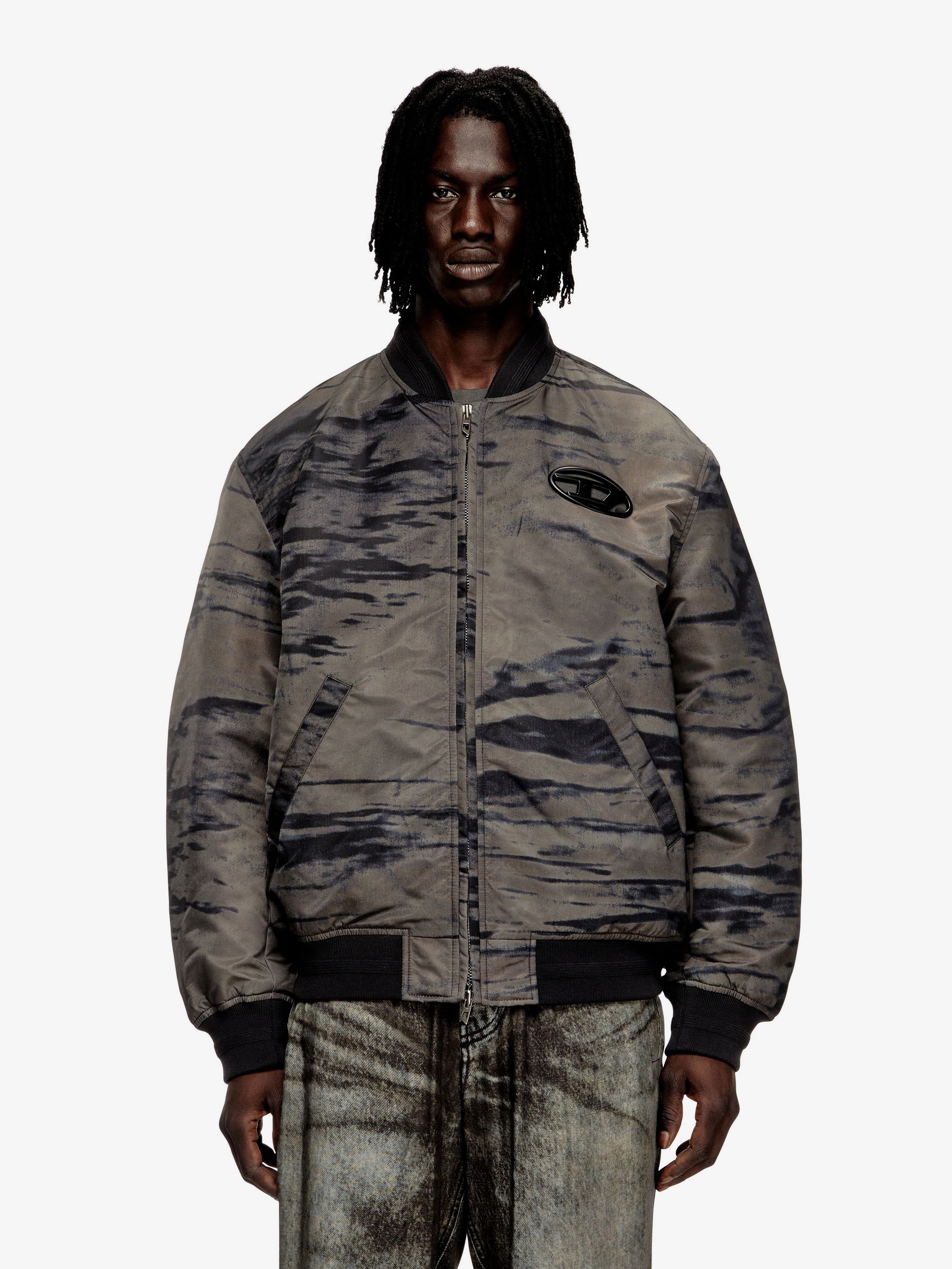 Diesel J-Kepes-Dlbz nylon bomber jacket