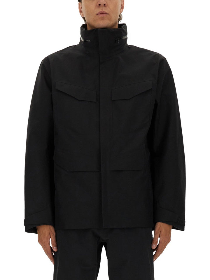 VEILANCE JACKET WITH FOLDABLE HOOD