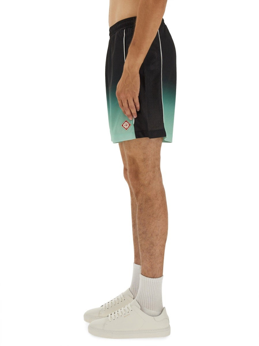 CASABLANCA JACQUARD FOOTBALL SHORTS