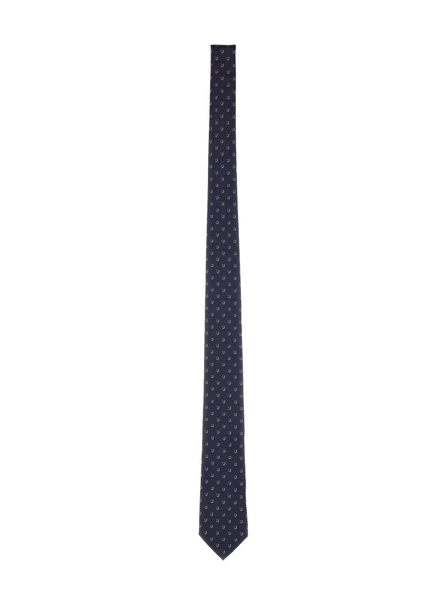 Ferragamo JACQUARD "GANCINI" TIE