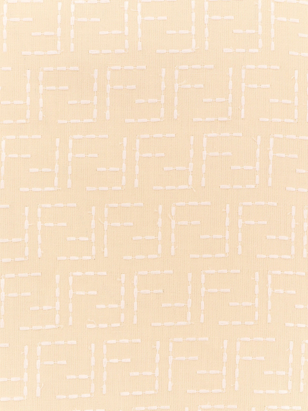 Fendi Jacquard linen and cotton shirt with all-over ff embroidery