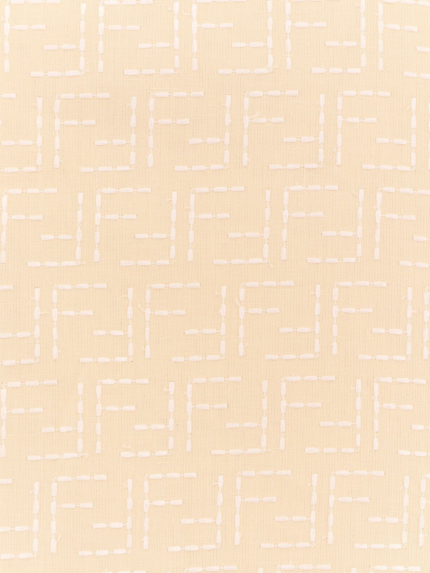 Fendi Jacquard linen and cotton shirt with all-over ff embroidery