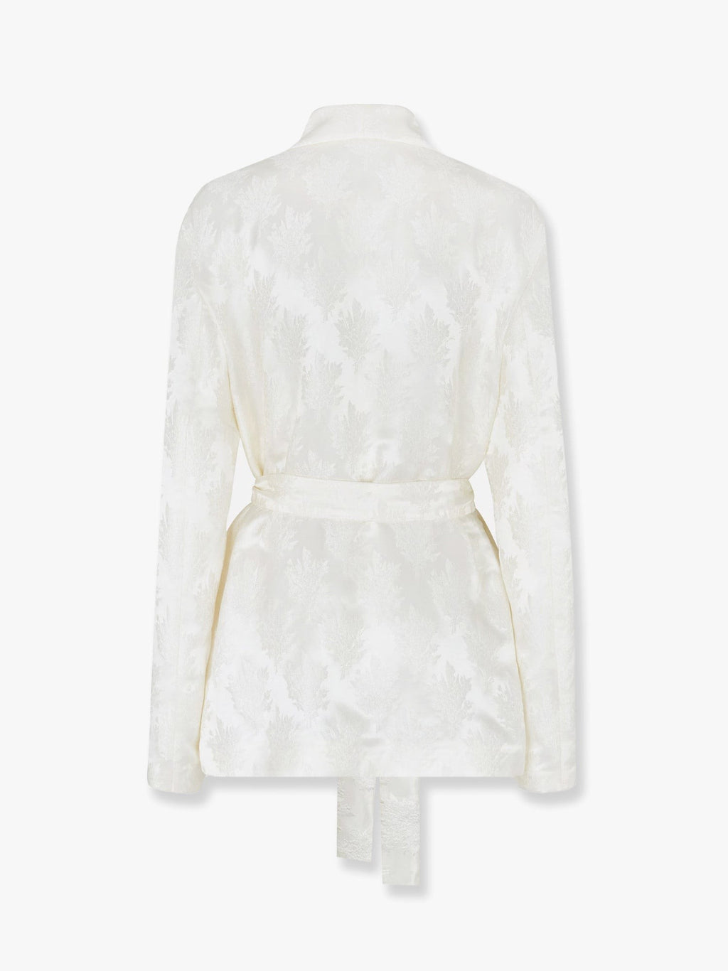 Fendi Jacquard silk blazer with floral motif