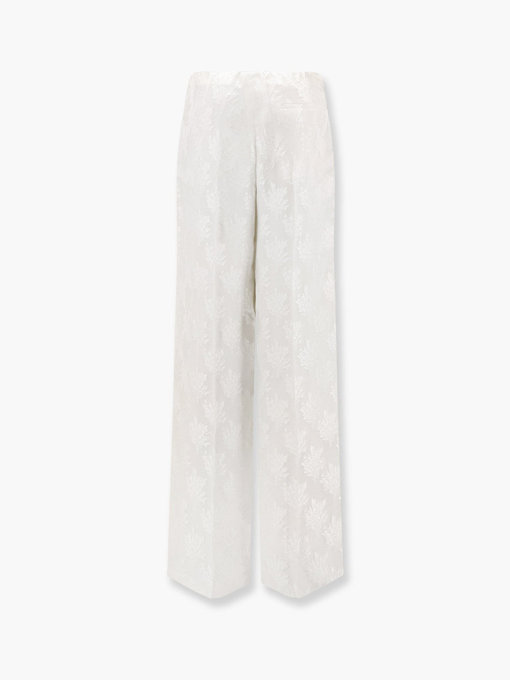 Fendi Jacquard silk trouser with floral motif