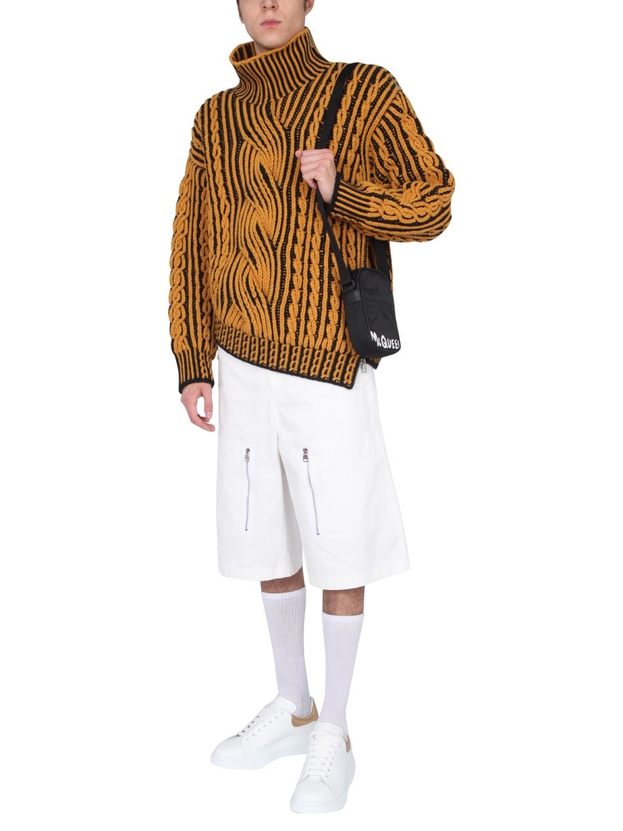 Alexander Mcqueen JAPANESE GABARDINE SHORTS