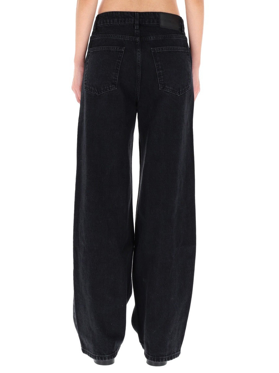 ROTATE BIRGER CHRISTENSEN JEANS WITH BUTTON DETAIL
