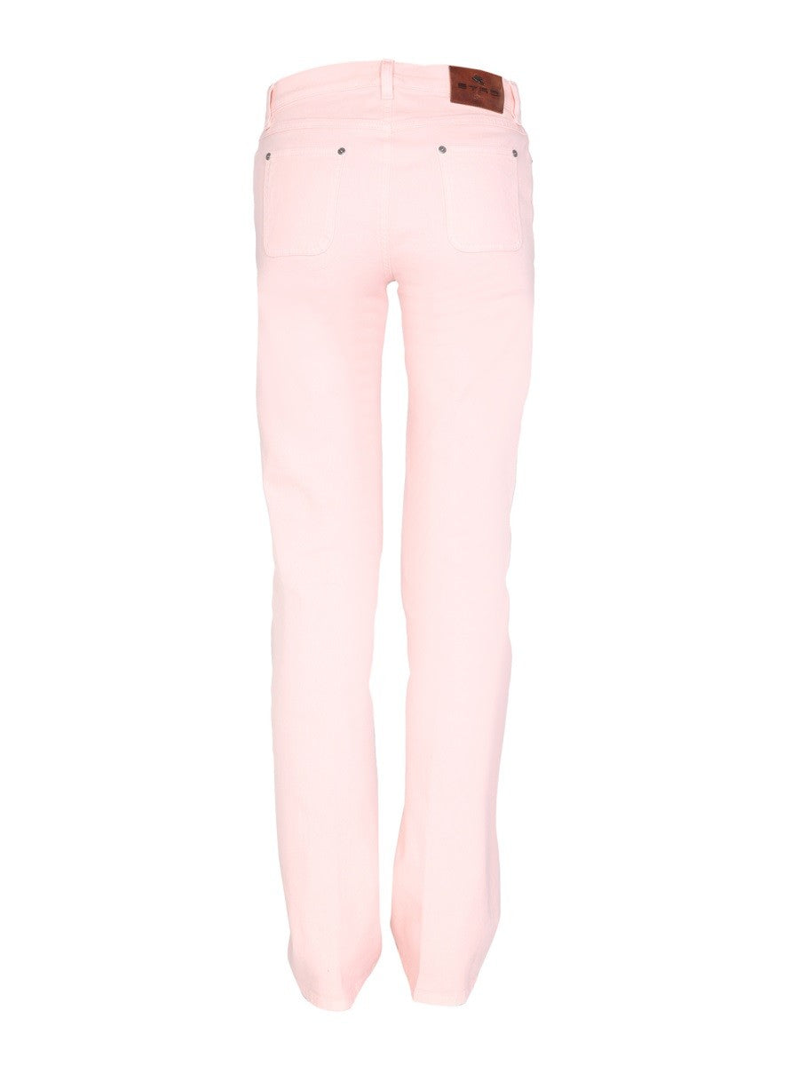 Etro JEANS WITH EMBROIDERED FLORAL DETAIL