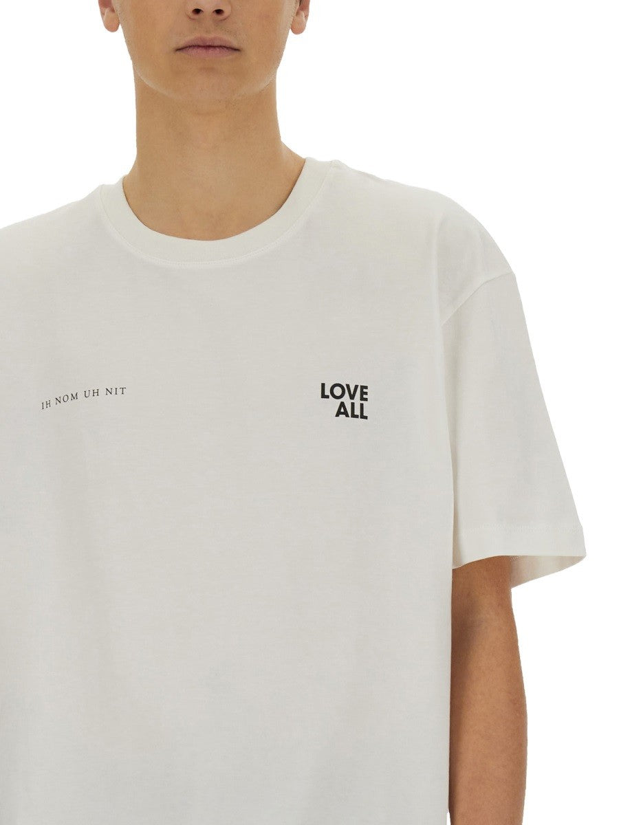 IH NOM UH NIT JESUS LOVE ALL PRINT T-SHIRT