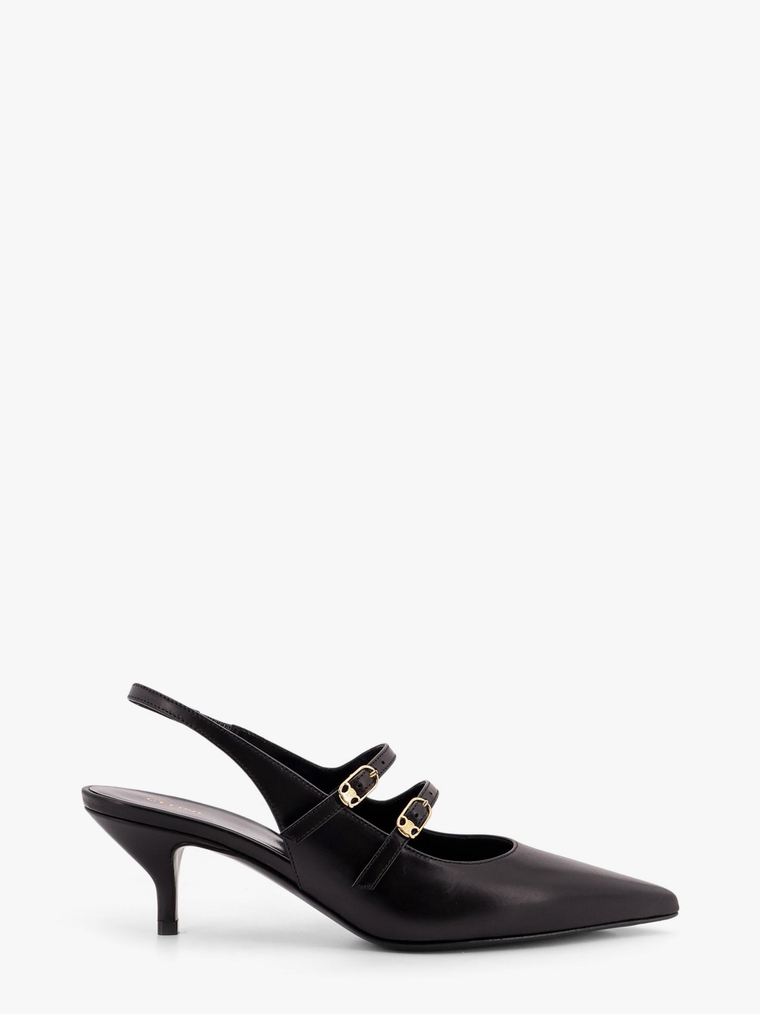 Celine Judy leather double strap mary jane slingback