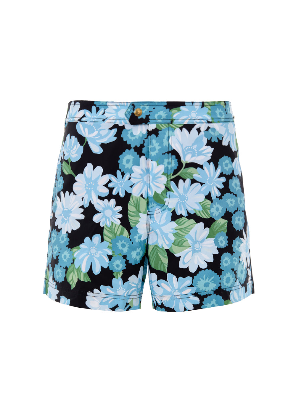 Tom Ford Floral Print Swim Shorts in Blue-Green Multicolor Blue – Siebentaschen