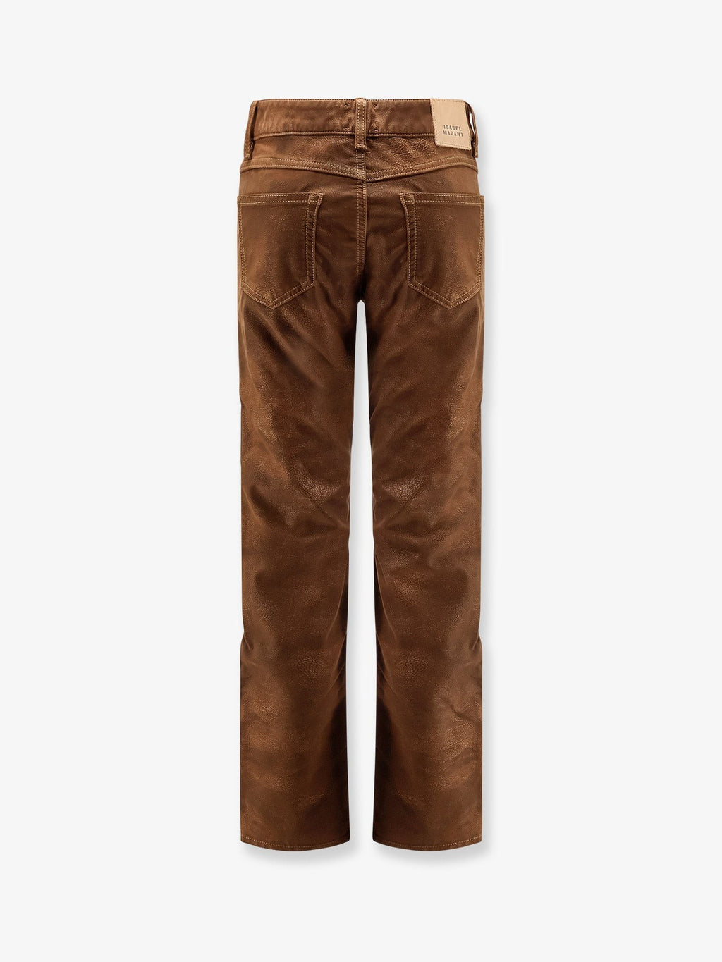 MARANT ETOILE Kelsie leather-alternative material trousers