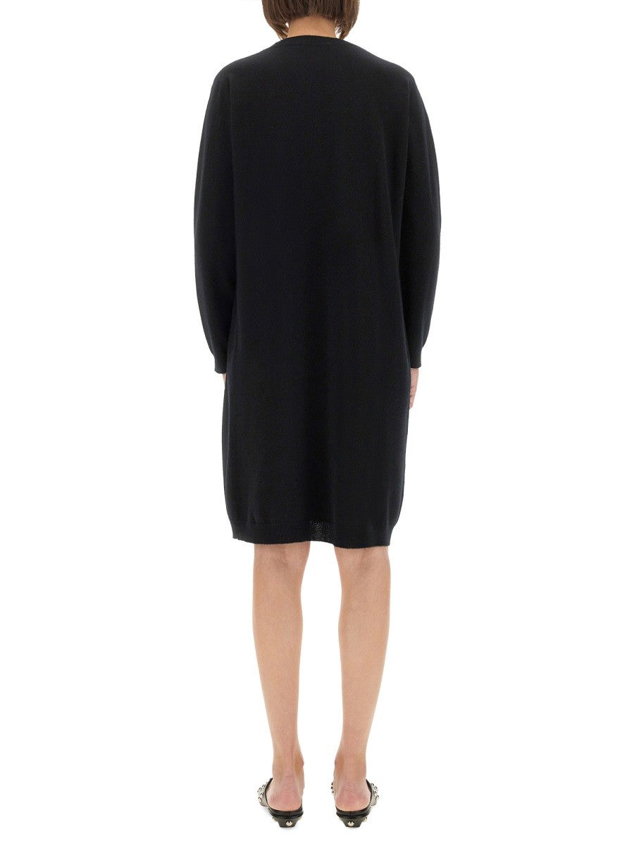 Fabiana Filippi KNIT DRESS WITH BROOCH