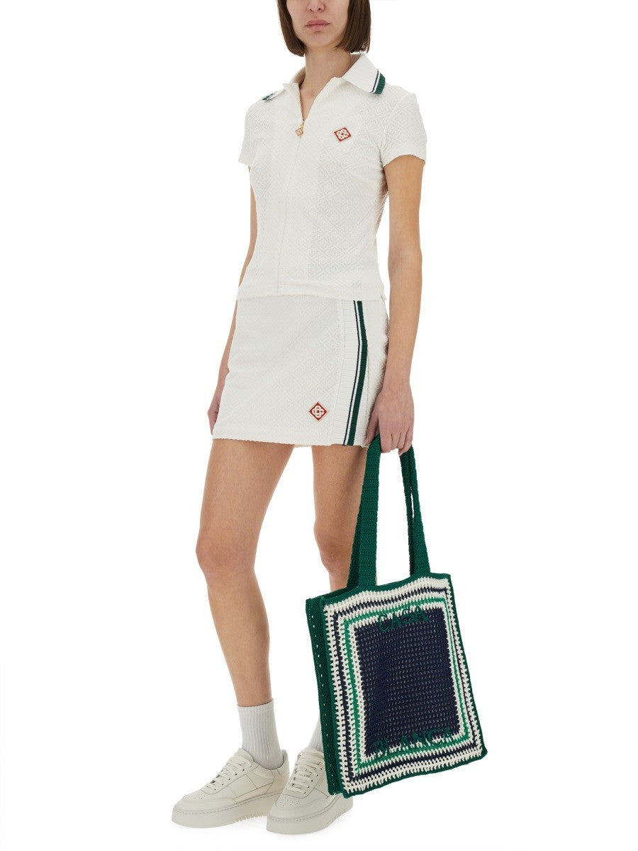 CASABLANCA KNIT MINISKIRT