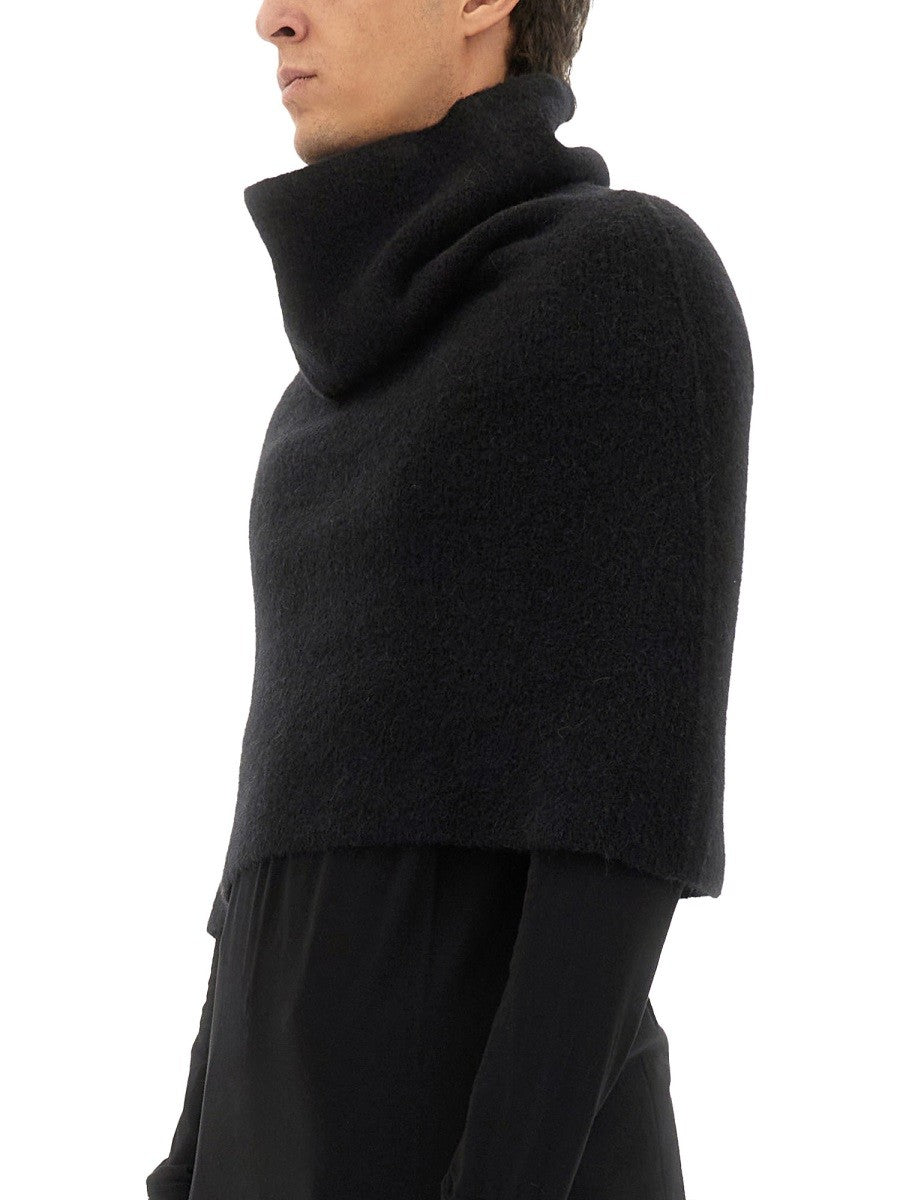RICK OWENS KNITTED CAPE