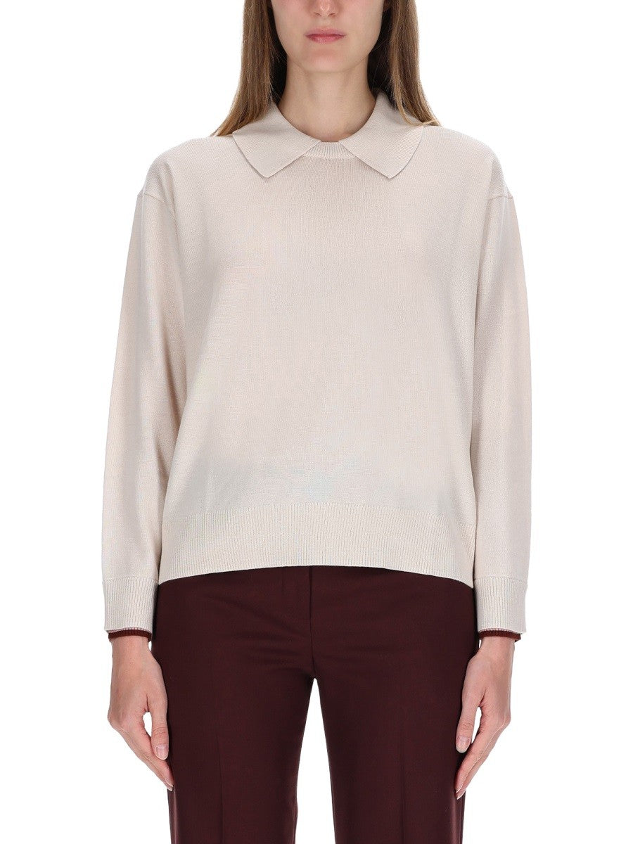 PAUL SMITH KNITTED COLLAR SWEATER
