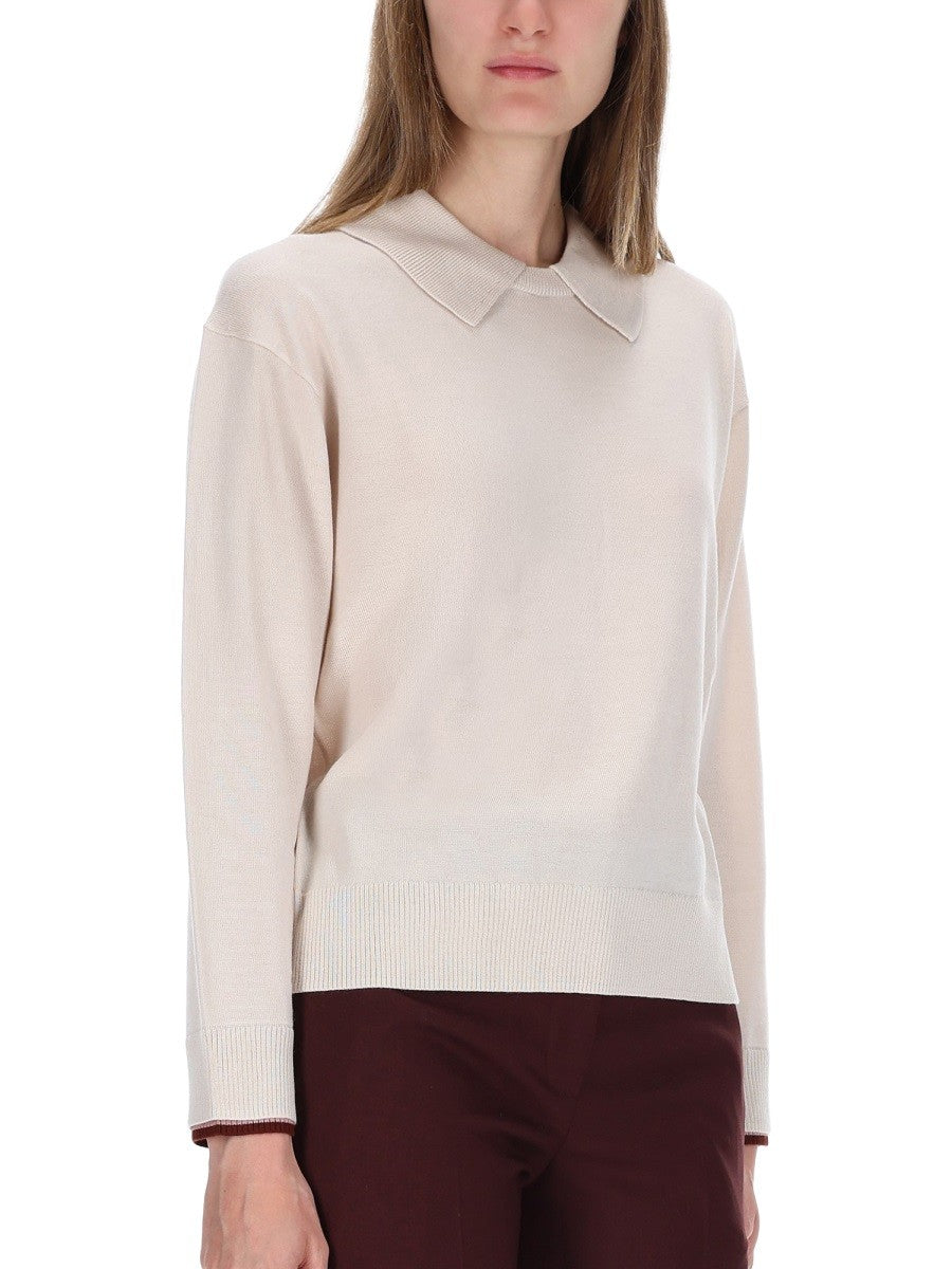 PAUL SMITH KNITTED COLLAR SWEATER