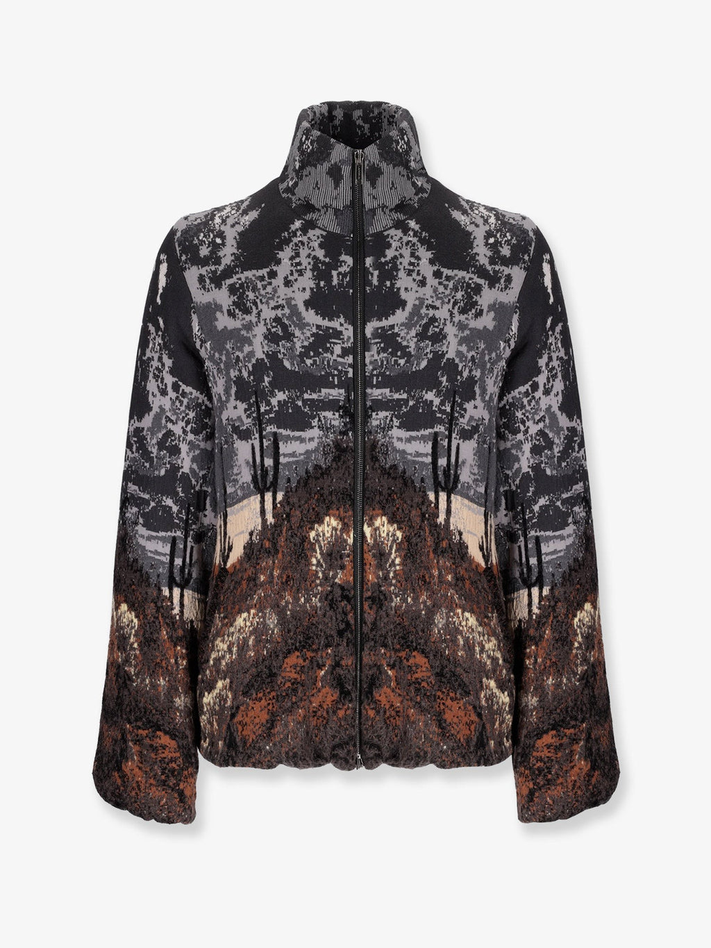 Laneus Knitted cotton and wool jacket