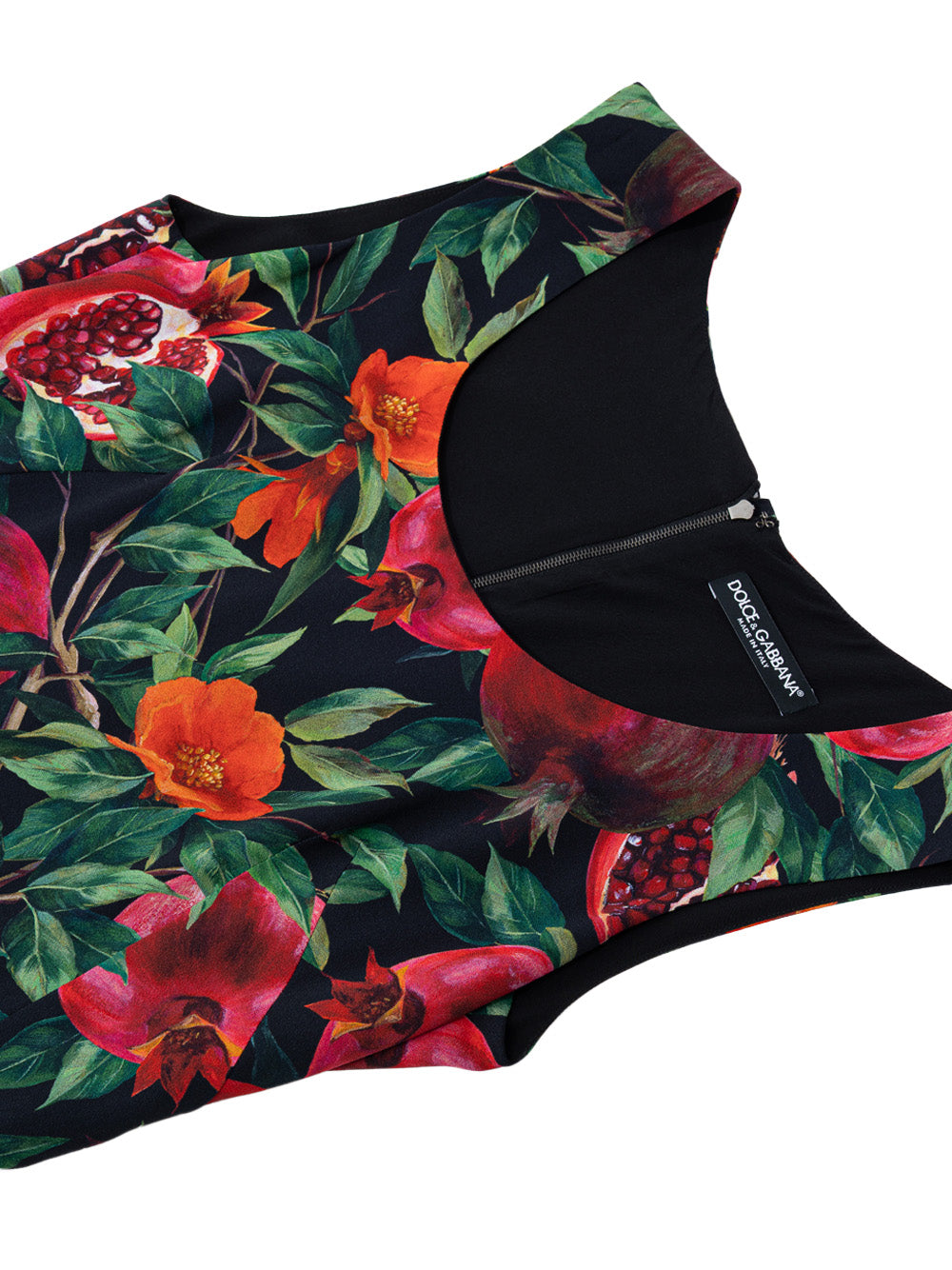 Dolce & Gabbana Pomegranate Print Sleeveless Maxi Dress Nero/rosso – Siebentaschen