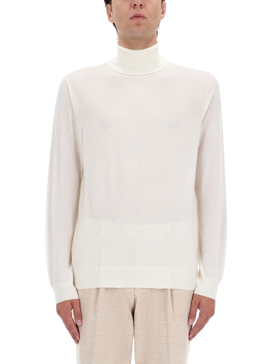 BOSS CAMEL "L-BERNARD" TURTLENECK SWEATER