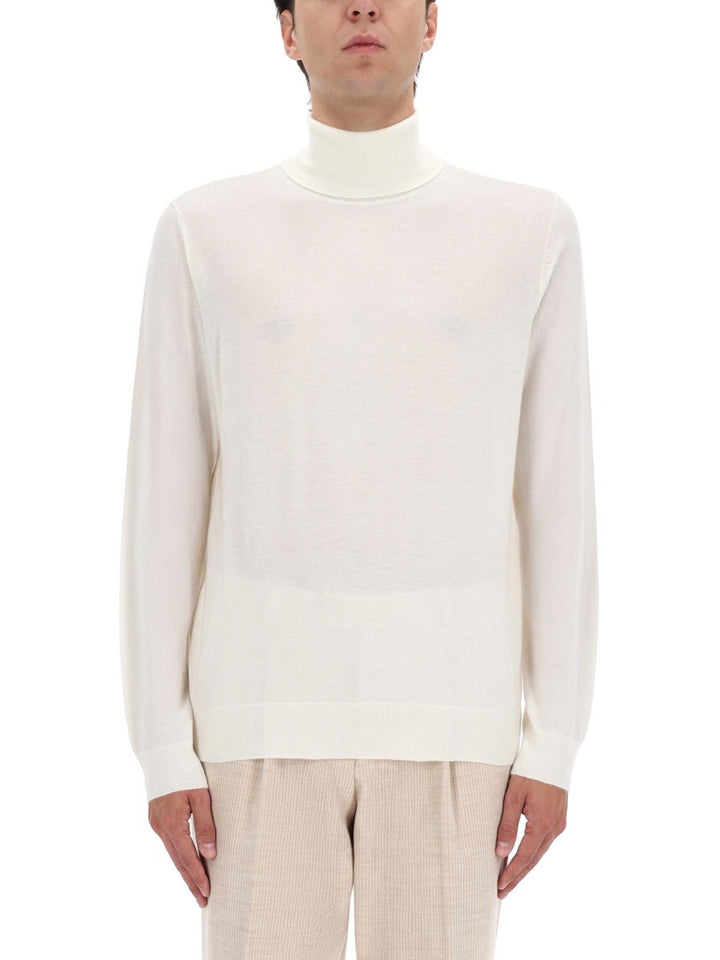BOSS CAMEL "L-BERNARD" TURTLENECK SWEATER