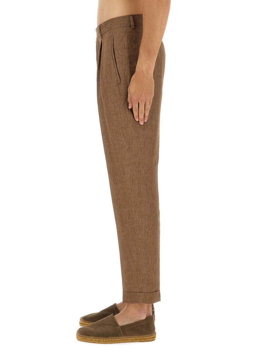 BOSS CAMEL "L-PEET-PLEAT" PANTS