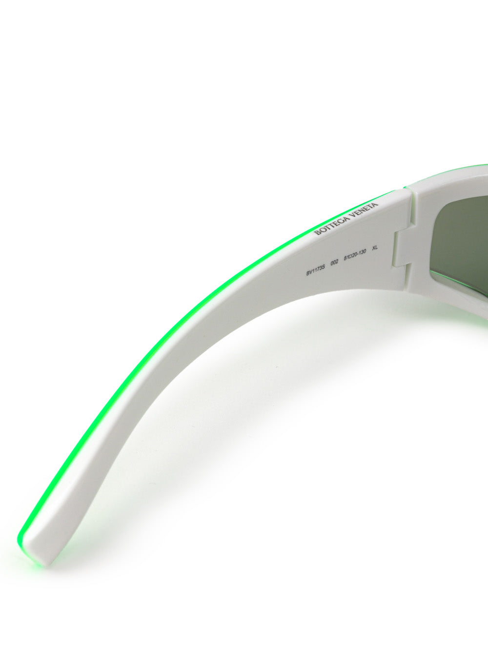Acetate Sunglasses Acid Green and White Bottega Veneta