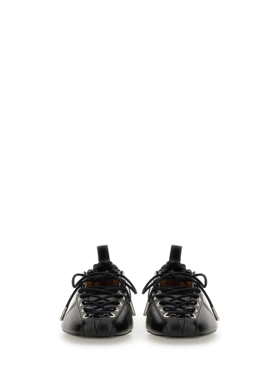 GANNI BALLERINA LACE-UP