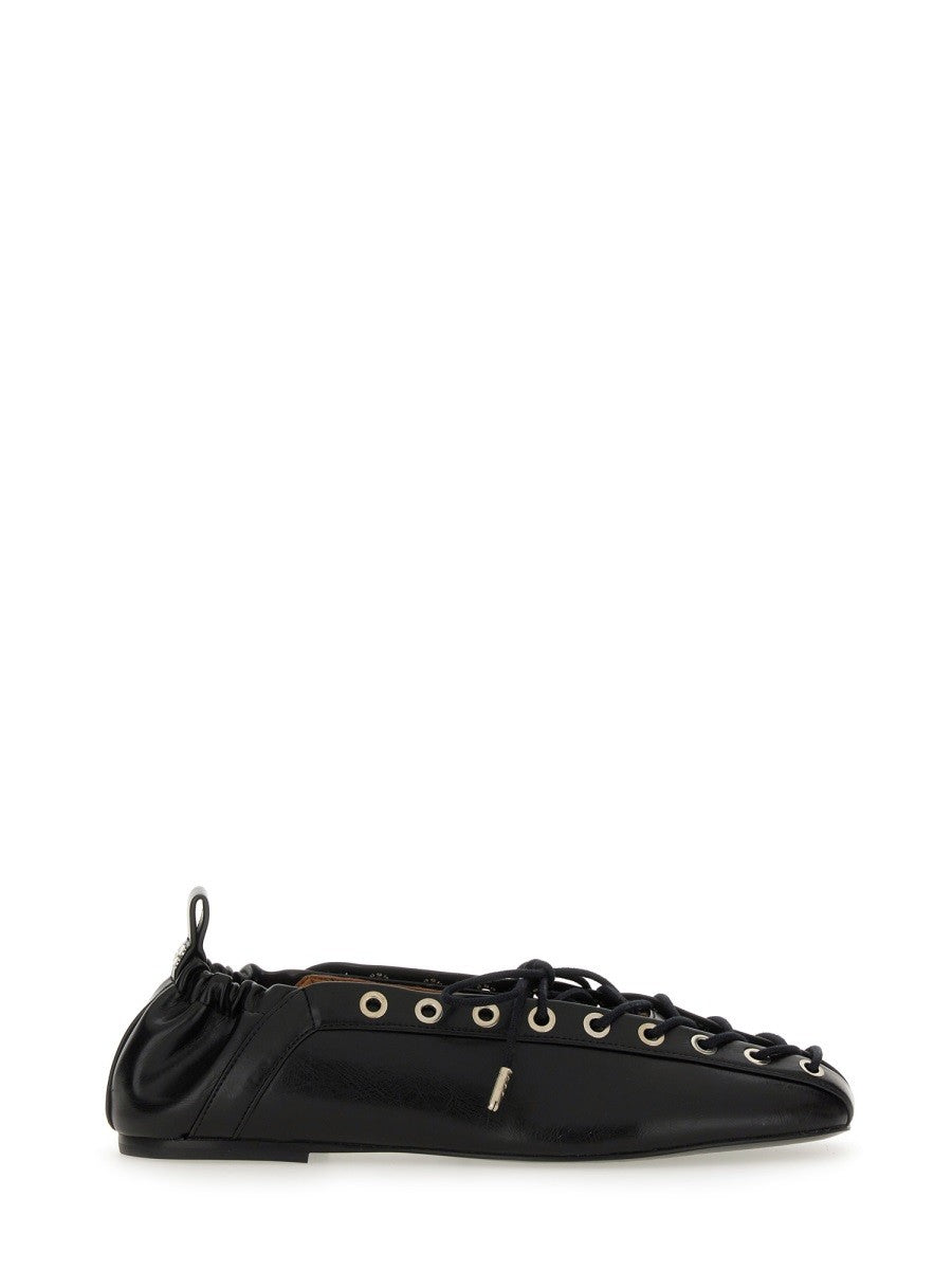 GANNI BALLERINA LACE-UP