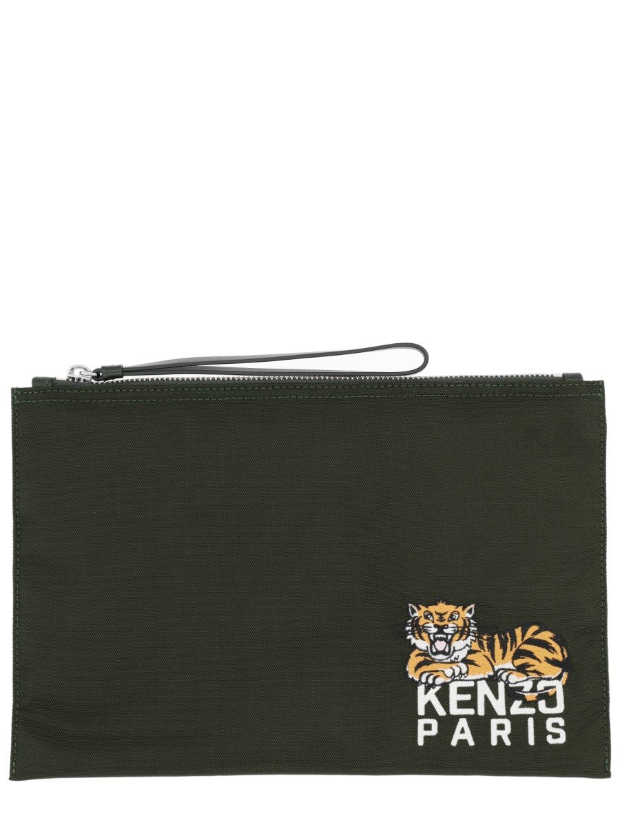 Kenzo LARGE "KENZO HAPPY TIGER" CLUTCH