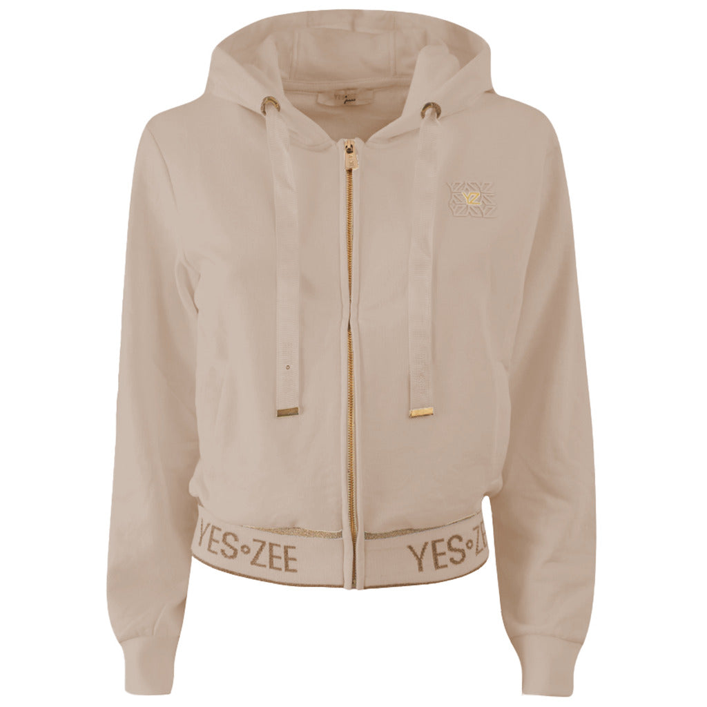 Yes Zee Cotton Sweatshirt Short Beige