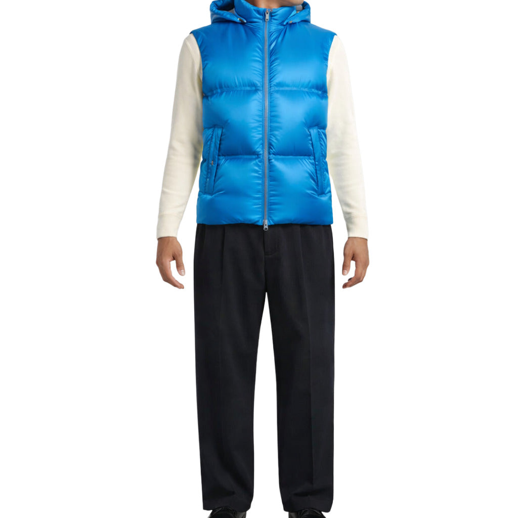 Herno Quilted Waistcoat, Brand Logo, Detachable Hood, Sleeveless — view 2