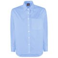 Comme Des Fuckdown Cotton Shirt Sky Blue Light Blue