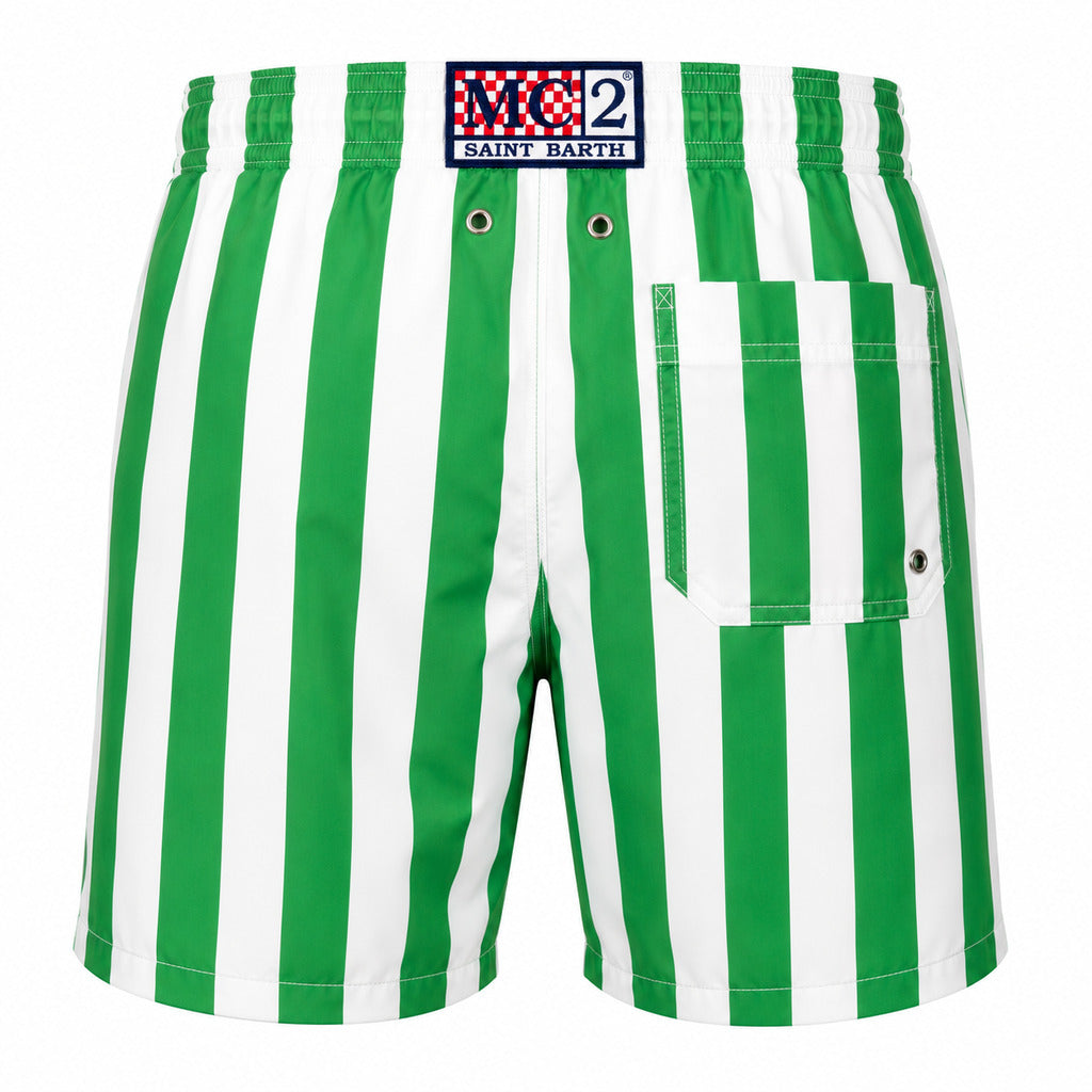 Mc2 Saint Barth Polyester Lighting Stripes Pl Lig57 Green — view 2