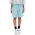Comme Des Fuckdown Cotton Shorts Azzurri Logo Ricamato