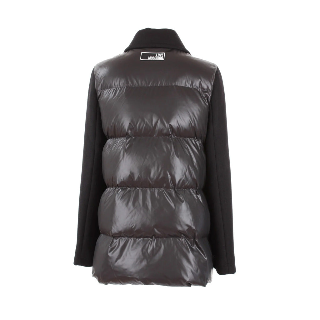 Love Moschino Gray Jacket With Black Sleeves And Collar — view 3