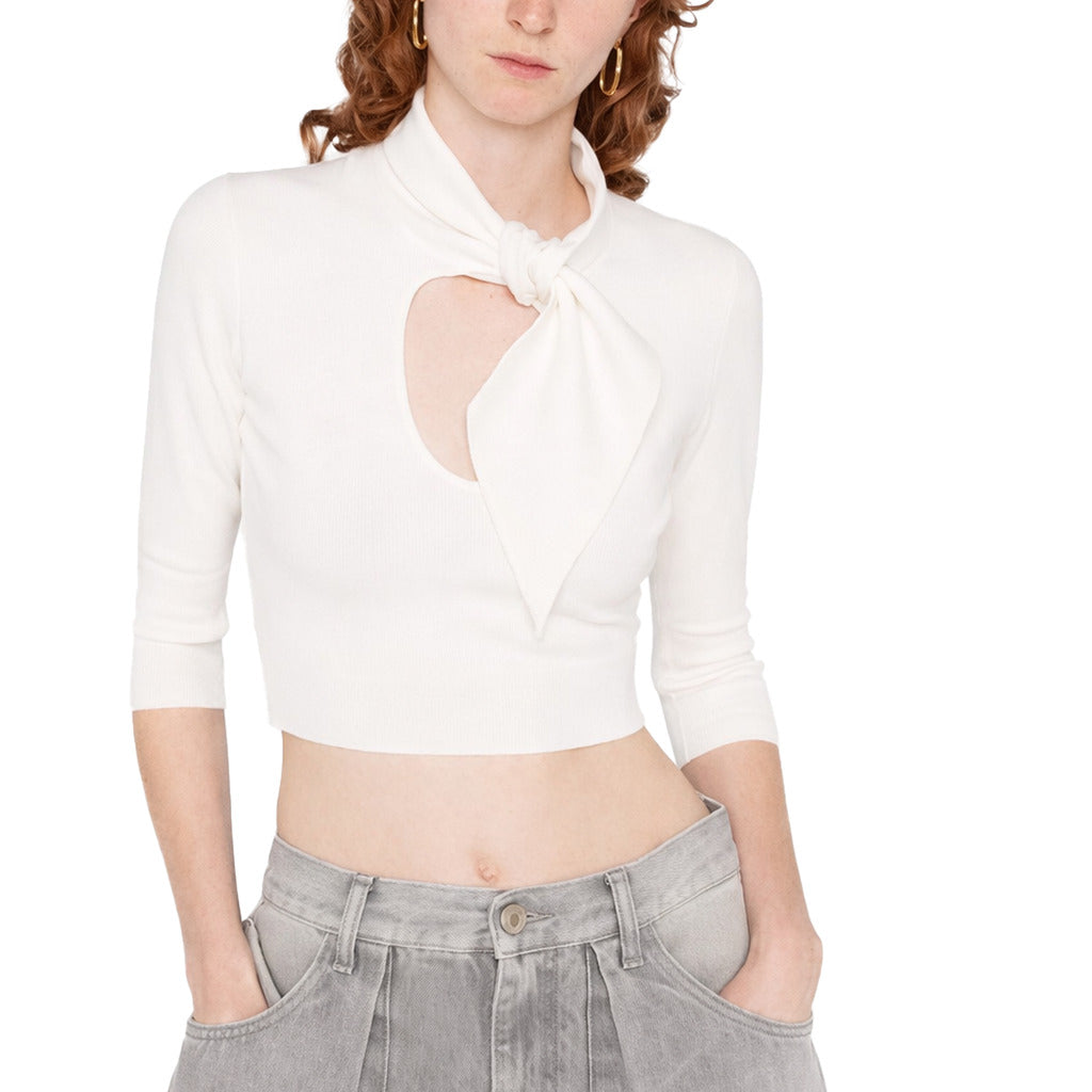 The Attico Sweater Top White