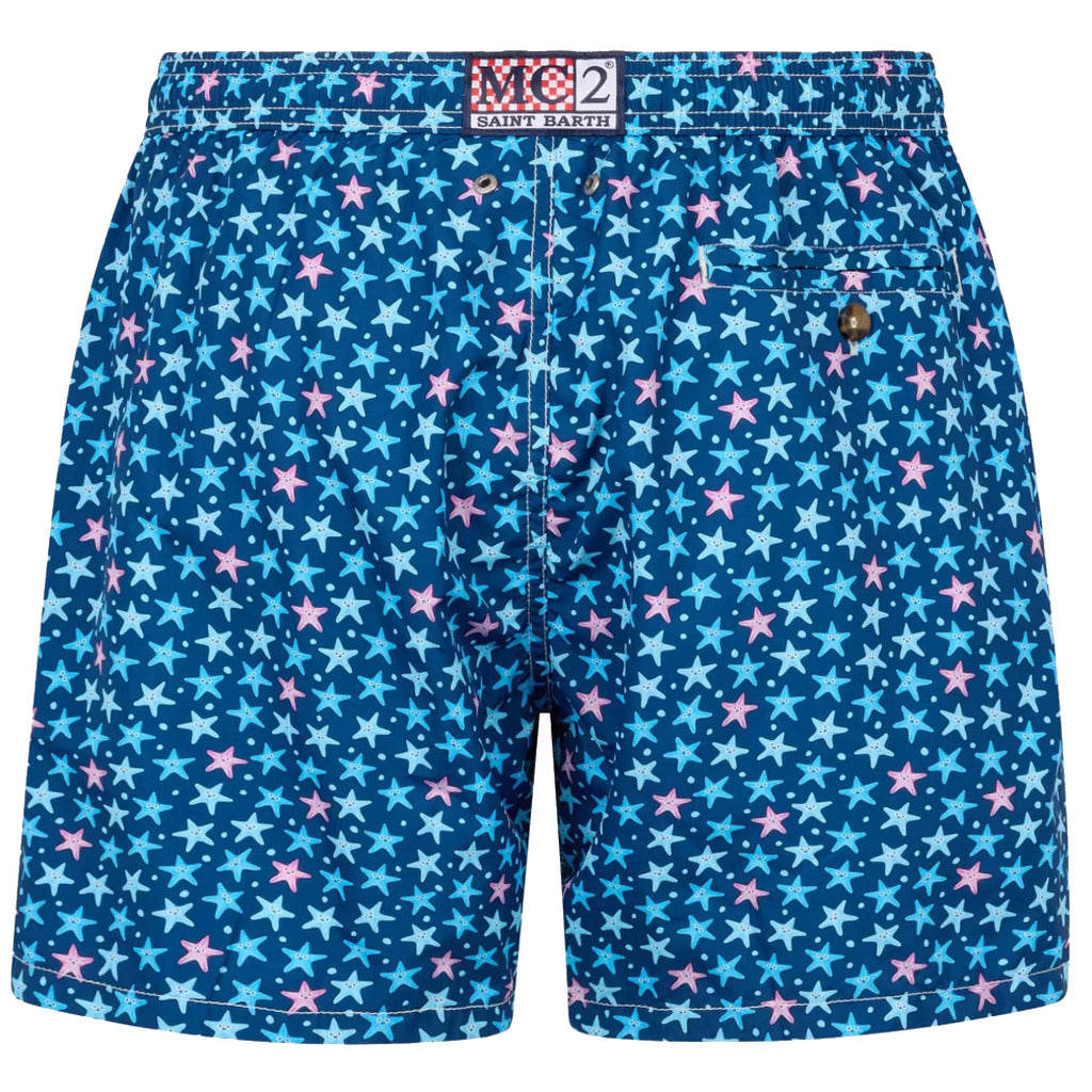Mc2 Saint Barth Polyester Swim Shorts Blue — view 2