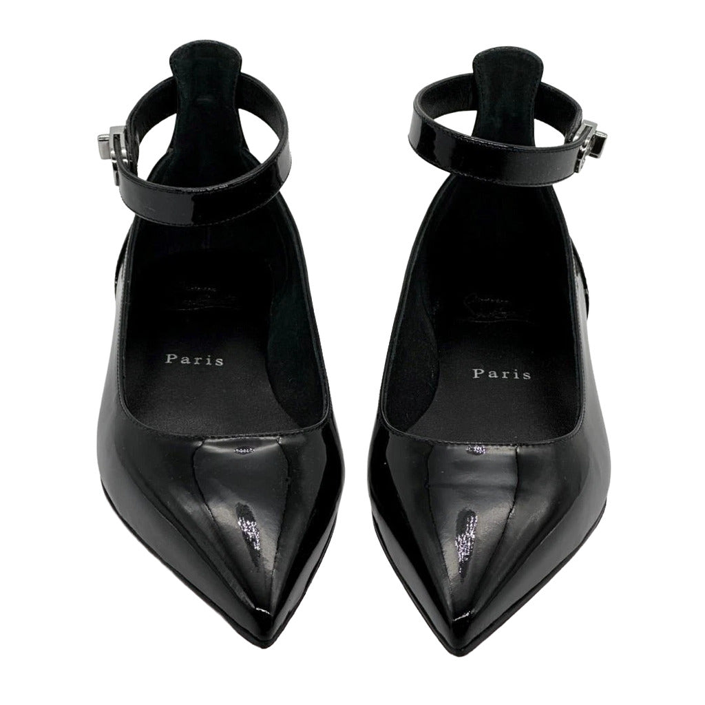 Christian Louboutin Leather Flats Black — view 4