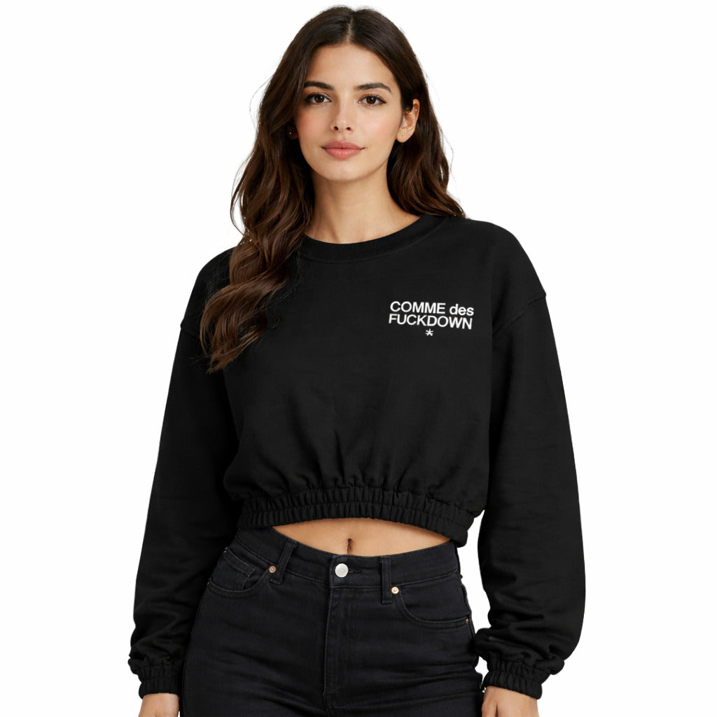 Comme Des Fuckdown Sweatshirt Nera — view 2