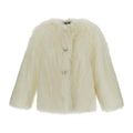 Dolce & Gabbana fur Leather Coat White