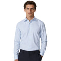 Bagutta Cotton Shirt Roberto Neck Italiano Light Blue